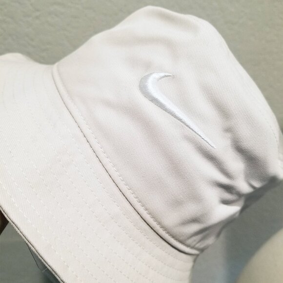 NEW Nike Unisex Swoosh Apex Bucket Hat Light Orewood Brown/Sail Size M or L $30 - Picture 5 of 13